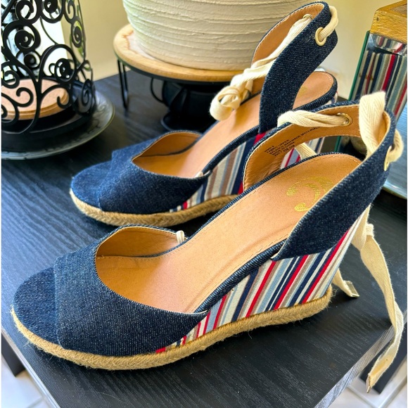 Comfort Womens Espadrille Wedge size 8 - Picture 3 of 13